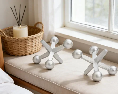 Vista 5 de Retro Jack Knick Knacks - Juego de 2 pequeños objetos decorativos antiguos para el hogar, dormitorio, oficina, estante, escritorio, estantería