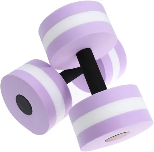Vista 2 de Sewroro Mancuernas de agua ligeras para ejercicio acuático, mancuernas de agua EVA, barra de mano para piscina, fitness, ejercicio, aeróbicos
