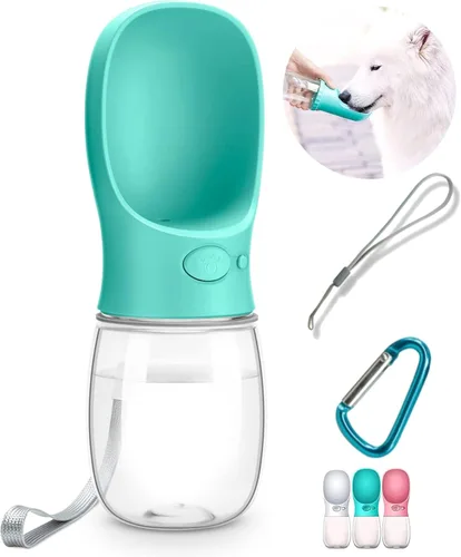 Vista 8 de Deyace - Botella de agua para perro, 12 - 18 onzas, a prueba de fugas, portátil, para paseos, perritos o viajes