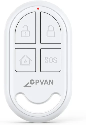 Vista 10 de CPVAN Alarma de Sensor de Movimiento de Alto Volumen de 125dB con Control Remoto de 328 pies (Detector PIR de 40 pies, Baterías), Detector