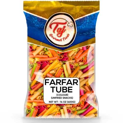 Vista 10 de TAJ Gourmet Farfar Fryums (tubo de pellets de trigo), 14.11 oz (Okra)