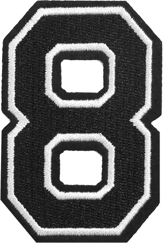 Vista 104 de 3 parches de números de 4.5 pulgadas, parche de números universitarios, apliques de números del 0 al 9 para ropa, vestido, sombrero, calcetines