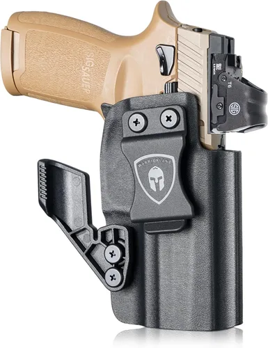 Vista 10 de Funda WARRIOLAND IWB de Kydex con corte óptico y garra, ajuste selecto para Glock 17/19/ 19X/ 43X/ 26/MOS, P365/P365X/ P365XL/ P320, Hellcat