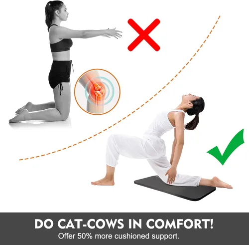 Vista 4 de Ewedoos Rodillera de yoga – Alfombrilla antideslizante para ejercicios de suelo – Accesorio para esterilla de yoga