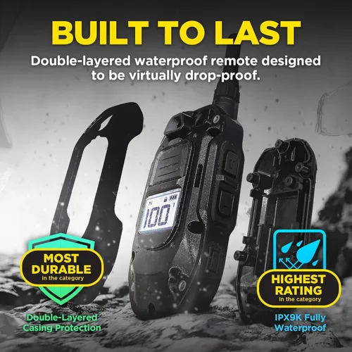 Vista 7 de Dogtra 1900X Black Edition E-Collar – Rango de 1 milla, perros 45 libras +, IPX9K impermeable, 100 niveles de estimulación, vibración, tono