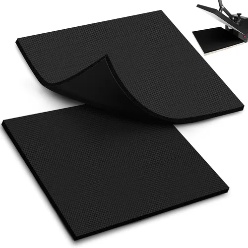 UNIFAMILY Paquete de 2 alfombrillas de prensa térmica de 15 x 15 pulgadas, almohadilla de prensa de calor de silicona, alfombrilla térmica lavable