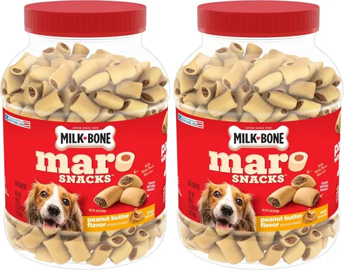 Vista 9 de Milk-Bone MaroSnacks Golosinas para perros pequeños con sabor a tocino con médula ósea, 40 onzas (paquete de 2) (el diseño del empaque puede variar)