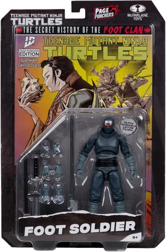 Vista 10 de McFarlane Toys -Teenage Mutant Ninja Turtles (Page Punchers) Foot Soldier Figura de acción de 5 pulgadas con cómic