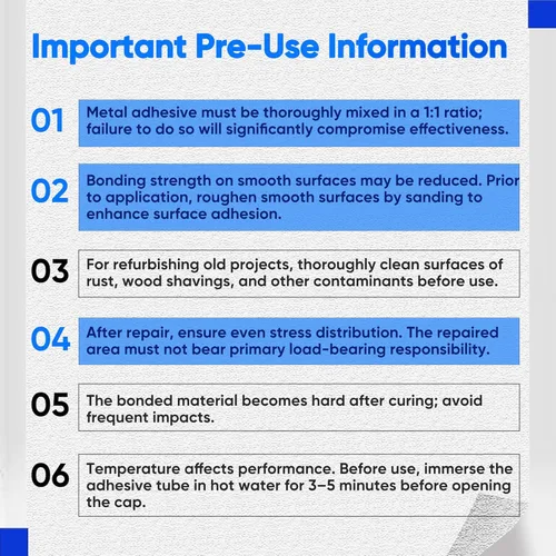 Vista 9 de Pegamento de metal, adhesivo epoxi impermeable de alta resistencia y resistente para metal, plástico, cerámica, madera, vidrio. Reparación