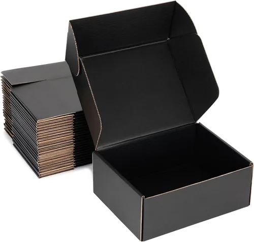 Vista 16 de Cajas de envío pequeñas de 10 x 7 x 3 pulgadas (paquete de 25) – Cajas de cartón corrugado blancas resistentes para pequeñas empresas, comercio