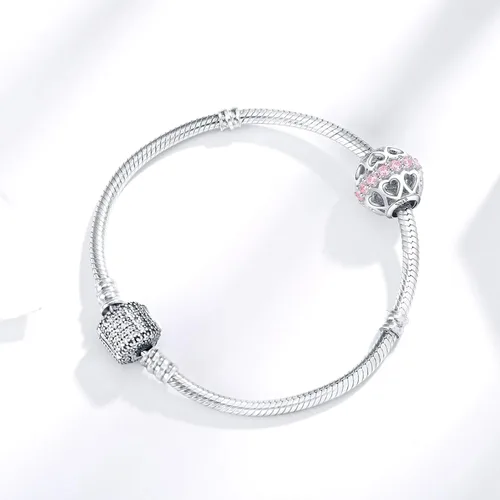 Vista 6 de Abalorios de plata de ley 925 para pulseras Pandora con texto en inglés "I Love You to Infinity and Beyond", para esposa, Día de la Madre, Navidad