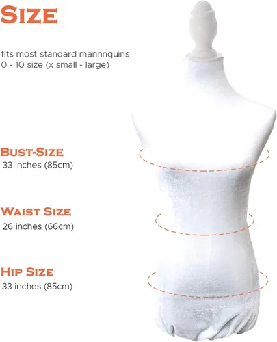 Vista 4 de Navadeal maniquí de terciopelo, silueta de la parte superior para exhibir prendas.