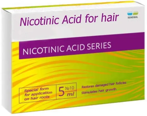 ÁCIDO NICOTÍNICO PARA EL CABELLO 10 ampollas x 5ml (VITAMINA B3/NIACINA)/ FORTALECIENDO LA CALIDAD DEL CABELLO/ ¡CRECIMIENTO DEL CABELLO!