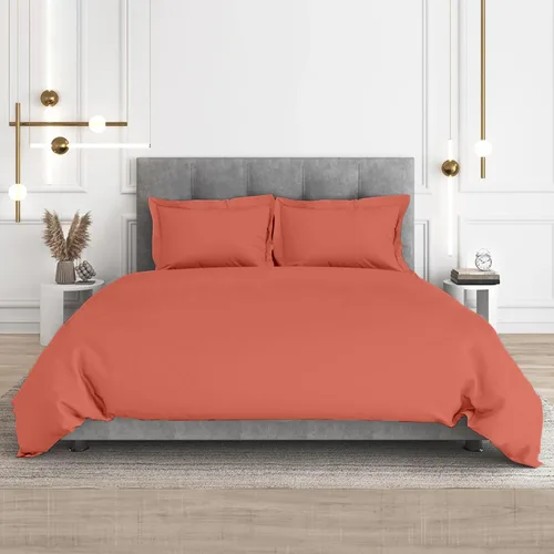 Vista 10 de CharlottelyHues Funda de edredón de 1 pieza, 1000 hilos, 100% algodón egipcio, transpirable, funda de edredón suave con cremallera y lazos