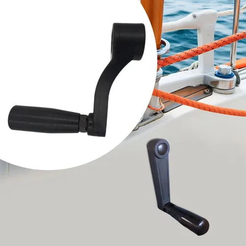 Vista 2 de Mango giratorio de manivela para fresadora de torno Embedded Estructura de nailon Mango de repuesto ligero adecuado para mecánico, orificio de 0.472
