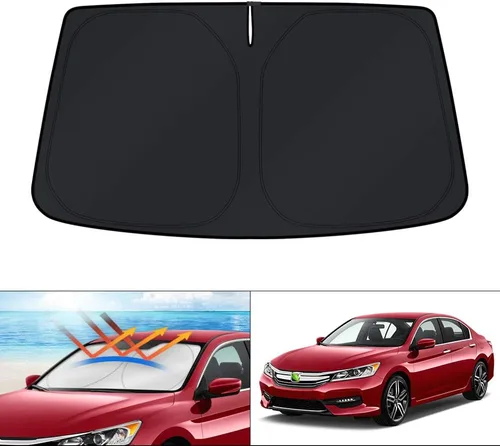 Vista 20 de KUST Parasol para parabrisas para Chevy Malibu 2013 2014 2015 accesorios de ventana cubierta solar plegable bloquea los rayos UV mantener el coche