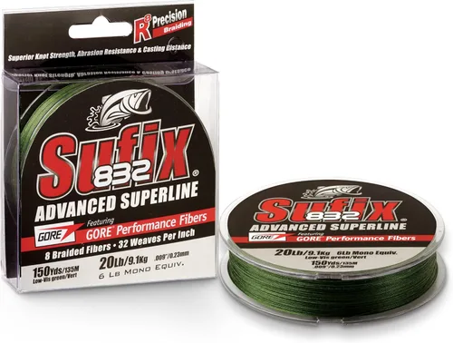 Vista 4 de Sufix 832 Advanced Superline Cuerda de pescar trenzada - 150 yardas