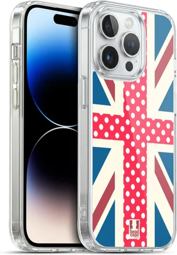 Vista 296 de Head Case Designs Blue Gingham Union Jack Collection - Funda de gel suave compatible con Apple iPhone 7 Plus/iPhone 8 Plus