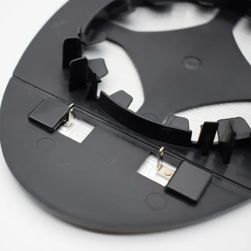 Vista 4 de AUTOXBERT Espejo de repuesto de cristal del conductor del lado izquierdo del espejo calentado con placa de respaldo para Mini Cooper 2007 2008 2009