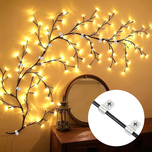 Vista 6 de Xindojuz - 100 abrazaderas de conducto, clips de cable de 1/4 de pulgada para exteriores con un agujero, abrazaderas de alambre de acero chapado