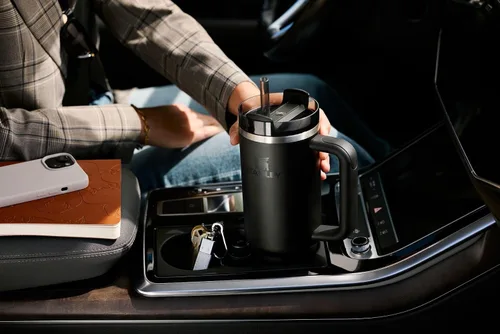 Vista 11 de STANLEY Quencher H2.0 - Vaso con mango y popote de 14 oz Tapa de 3 posiciones Flowstate Compatible con portavasos para viajes Vaso de acero