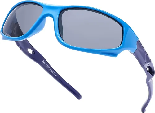 Vista 3 de Pro Acme TR90 Lentes de sol polarizados irrompibles deportivos para niños y niñas