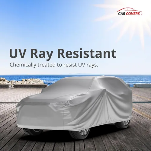 Vista 5 de CarCovers Funda resistente a la intemperie para SUV compatible con Isuzu Rodeo 1991-2001 Cubierta para exteriores e interiores Lluvia, nieve