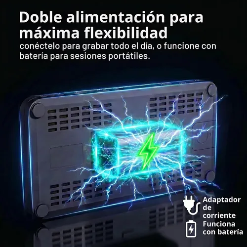 Vista 8 de Caja de captura de video 4K60, entrada HDMI de 2 canales con PIP/POP/PMP, grabadora de video con pantalla de 7 pulgadas, compatible con consolas