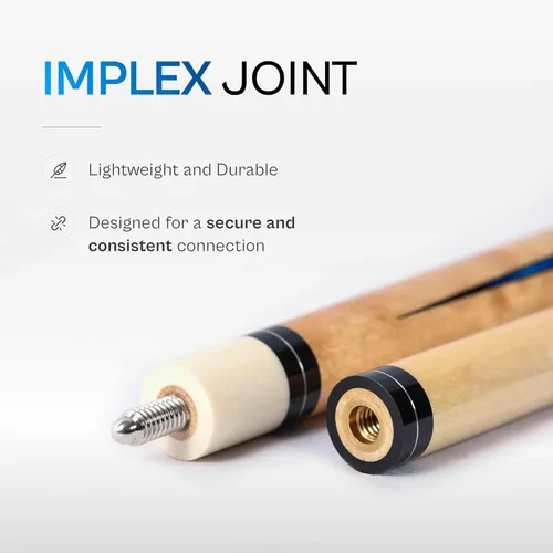 Vista 4 de PEARSON Cues League Series Pool Cue Stick Maple Wood Billiard Cue with Leather Grip, Stainless Steel Joint, Low-Deflection Shaft 18–21oz in