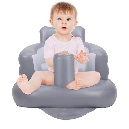 Vista 16 de Silla de bebé inflable, asiento inflable para bebés de 3 meses en adelante, silla de verano inflable con bomba de aire incorporada, asientos de piso
