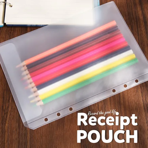 Vista 5 de LEOBRO Papel A5, insertos de planificador para carpeta A5, papel rayado de 5.5 x 8.5 pulgadas con bolsillos para carpeta, para cuaderno recargable