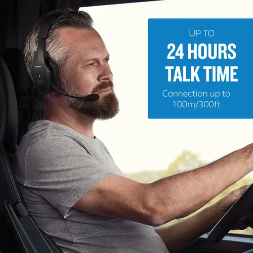 Vista 4 de BlueParrott B350-XT – Auriculares Bluetooth con cancelación de ruido, diseño actualizado con sonido líder en la industria y comodidad mejorada