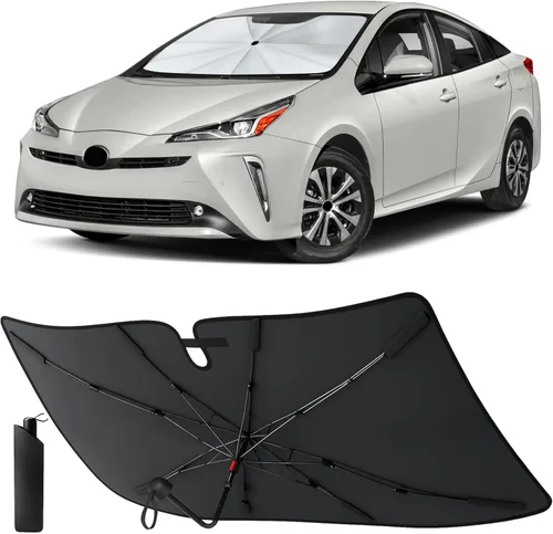 Vista 20 de EcoNour Parasol para parabrisas para Toyota RAV4 2013 2014 2015 2016 2017 2018 Parasol delantero para parabrisas delantero bloqueador de calor UV