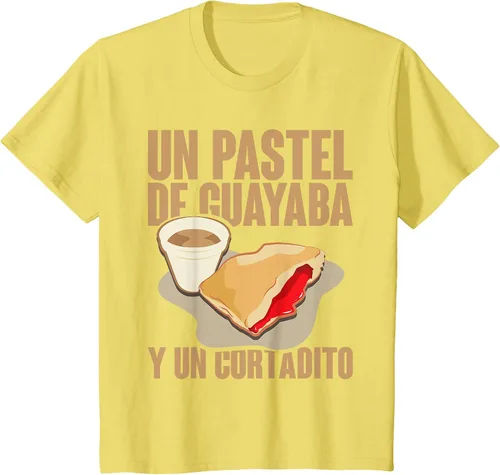 Vista 56 de Funny Cuban Coffee Guayaba Guava Breakfast T Shirt T-Shirt Asphalt Grey