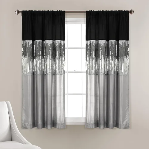 Vista 30 de Lush Decor Night Sky Panel de cortina 100 % opaco, para sala, dormitorio, comedor (cortina individual), 42 pulgadas de ancho x 84 pulgadas de largo