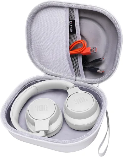 Vista 26 de LTGEM - Funda rígida de EVA para JBL Live 770NC/660NC/650BT/460NC/670NC/400BT/500BT y JBL Tune