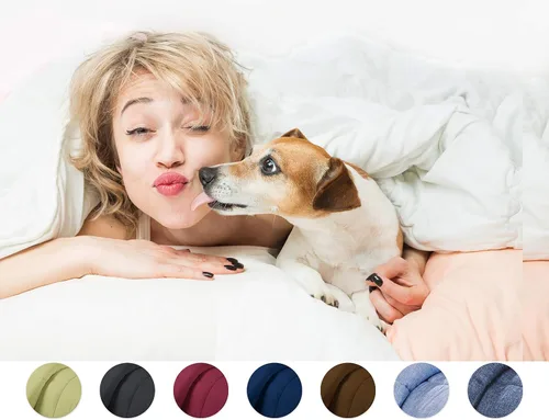 Edredón de plumón alternativo de 800 hilos, 1 pieza para todas las estaciones, 100% algodón egipcio de 100 GSM, tamaño California King, color