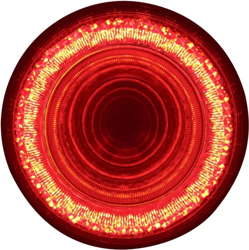 United Pacific 36654B Luz de freno/cola/direccional, 24 LED 4" Mirage, LED rojo/lente transparente