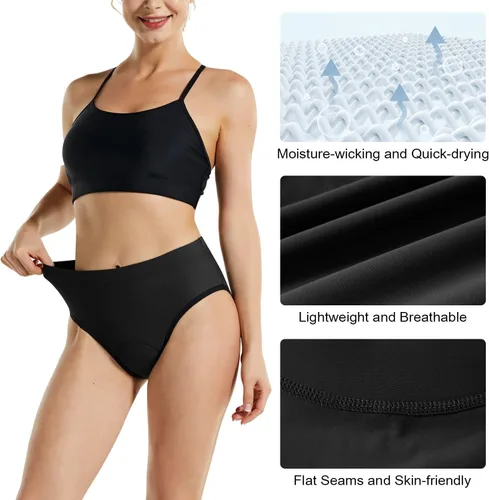 Vista 3 de BALEAF Ropa interior de ciclismo para mujer, pantalones cortos acolchados para ciclismo, ropa interior de ciclismo