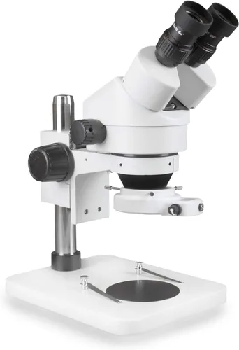 Vista 2 de Parco Scientific PA-1EX-IFR09W Microscopio estéreo con zoom binocular Ocular de campo ancho 10x Rango de zoom de 0.7X—4.5X, rango de aumento