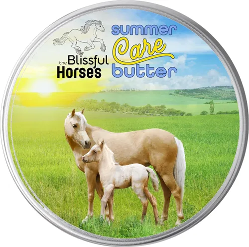 Vista 8 de The Blissful Horses - Mantequilla solar para el cuidado de verano, protector solar suave para caballos, solución de protección solar equina fácil
