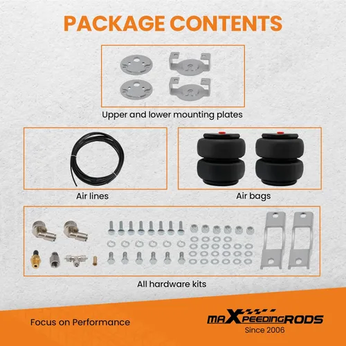 Vista 5 de maXpeedingrods Kit de bolsas de suspensión neumática de 5000 libras para Chevy Silverado 1500 1999-2006 para GMC Sierra 1500 1999-2006 2WD y 4WD Air