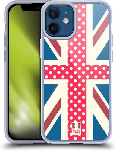 Vista 253 de Head Case Designs Blue Gingham Union Jack Collection - Funda de gel suave compatible con Apple iPhone 7 Plus/iPhone 8 Plus