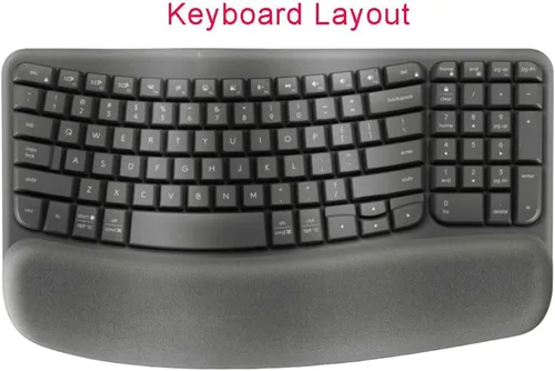 Vista 8 de Logitech K350 MK570 MK570 - Funda de silicona para teclado inalámbrico, Logitech K350 MK550 MK570 (negro)