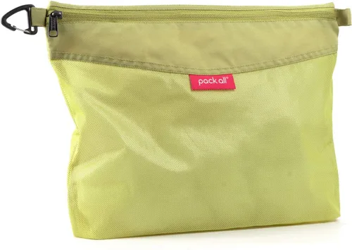 Vista 11 de Pack all bolsa con cremallera de material resistente al agua, bolsas de malla con cremallera para almacenamiento, viajes, oficina (negro, pequeña)