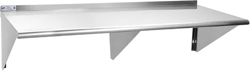 Vista 28 de Estante de acero inoxidable Hally 12 x 60