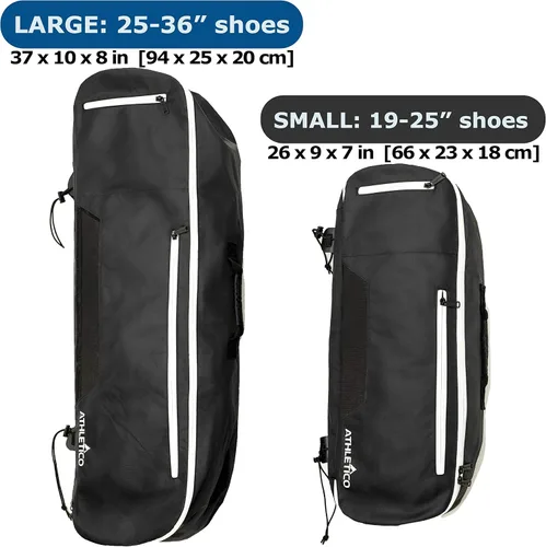 Vista 2 de Athletico Bolsa para raquetas de nieve - Mochila para zapatos de nieve para llevar, empacar y almacenar raquetas de nieve