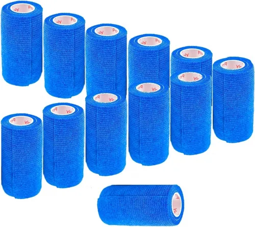 Vista 43 de Cinta adhesiva de 3 pulgadas para veterinarios (varios colores) (paquete de 24) rollo de agarre de vendaje flexible de adherencia autoadhesiva