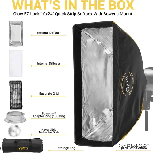 Vista 3 de Glow EZ Lock - Caja de luz rectangular rápida de 36 x 48 pulgadas