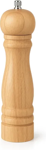 Molinillo de pimienta de madera, molinillo de pimienta ajustable, molinillo de especias prémium para cocina, salero y pimentero, 7 pulgadas